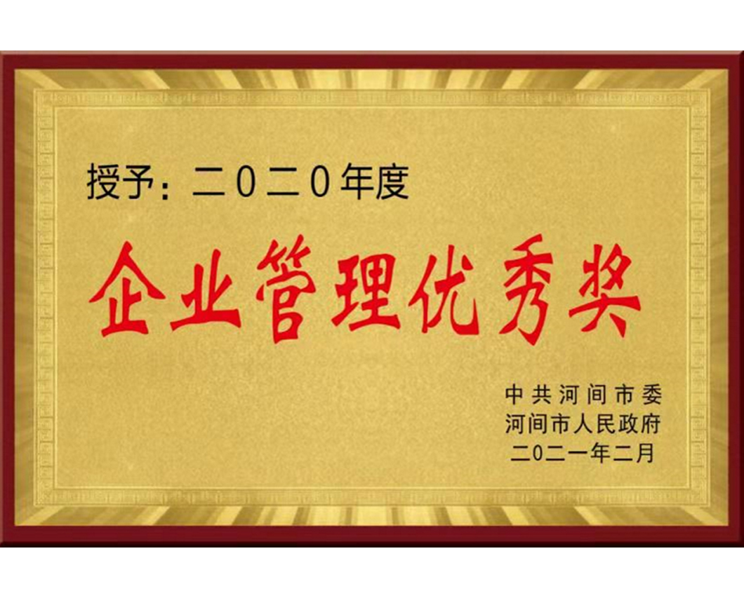 企业管理优秀奖